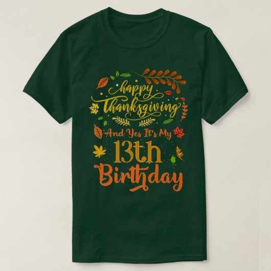 Alles Gute zum Erntedankfest und Ja zu meiner 13. T-Shirt (Design vorne)