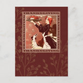 Alles Gute zum Erntedankfest. Vintage Art Postkart Postkarte (Vorderseite)