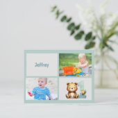 Alles Gute zum ersten Bee-Day! Postkarte (Stehend Vorderseite)