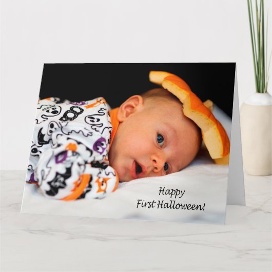 Alles Gute zum ersten Halloween! Karte (Vorderseite)