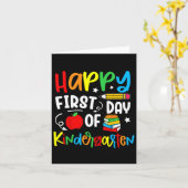 Alles Gute zum ersten Kindergarten zurück zum Tee Karte (Gelbe Blume)