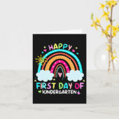 Alles Gute zum ersten Kindergarten zurück zur Schu Karte (Gelbe Blume)