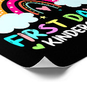 Alles Gute zum ersten Kindergarten zurück zur Schu Poster (Ecke)