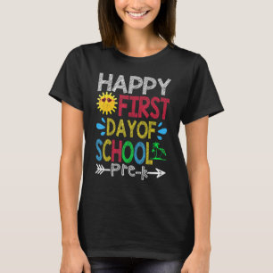 Alles Gute zum ersten Schultag im Vorfeld zurück z T-Shirt