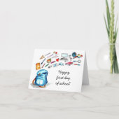 Alles Gute zum ersten Schultag Karte (Vorderseite)