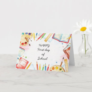 Alles Gute zum ersten Schultag Karte