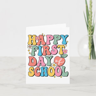 Alles Gute zum ersten Schultag Kinder kommen nach  Karte
