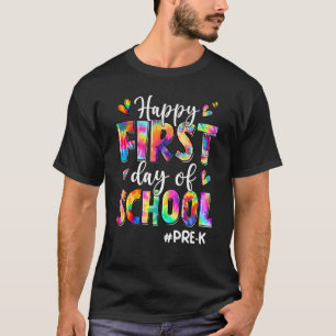 Alles Gute zum ersten Schultag vor der K-Gefärbte T-Shirt