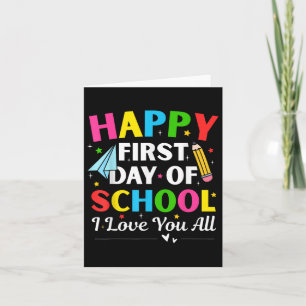 Alles Gute zum ersten Schultag zurück zum Schulleh Karte
