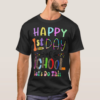 Alles Gute zum ersten Schultag zurück zum Schulleh T-Shirt