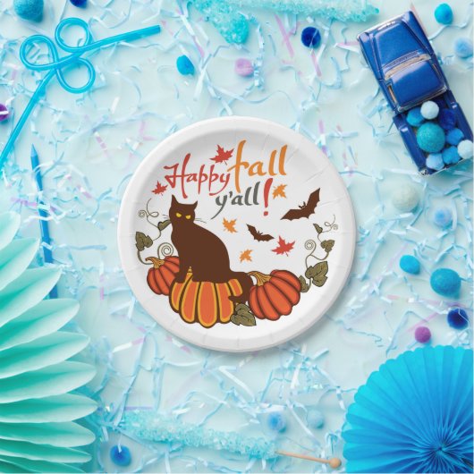 Alles Gute zum Fall! Pappteller (Party)