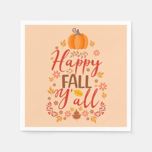 Alles Gute zum Fall Serviette (Vorderseite)