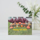 Alles Gute zum Fall Ya'll! Postkarte (Stehend Vorderseite)