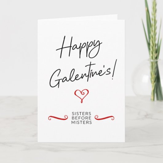 Alles Gute zum Galentinstag! Dankeskarte (Vorderseite)