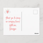 Alles Gute zum Galentinstag! Niedliche Herzfreunde Postkarte (Rückseite)