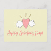 Alles Gute zum Galentinstag! Niedliche Herzfreunde Postkarte (Vorderseite)