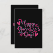 Alles Gute zum Galentinstag! | Schwarz und Rosa (Vorne/Hinten)