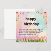 Alles Gute zum Geburtstag (Vorne/Hinten)