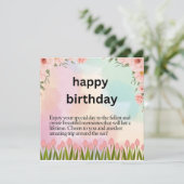 Alles Gute zum Geburtstag (Stehend Vorderseite)