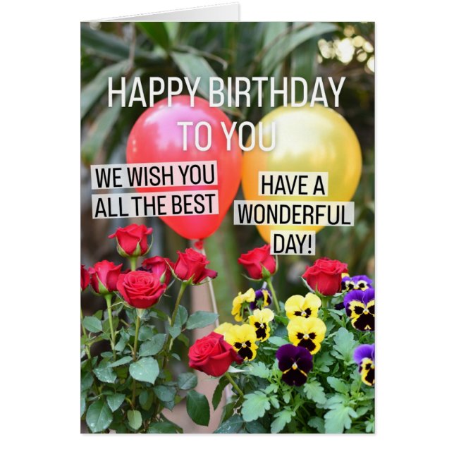 Alles Gute zum Geburtstag (Vorne)
