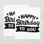 Alles Gute zum Geburtstag (Vorne/Hinten)