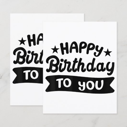 Alles Gute zum Geburtstag (Vorne/Hinten)