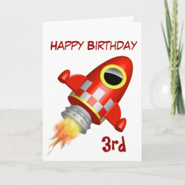 Alles- Gute zum Geburtstag3. Rocket-Thema Karte