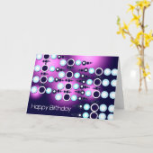 Alles- Gute zum Geburtstag80er Retro Karte (Gelbe Blume)