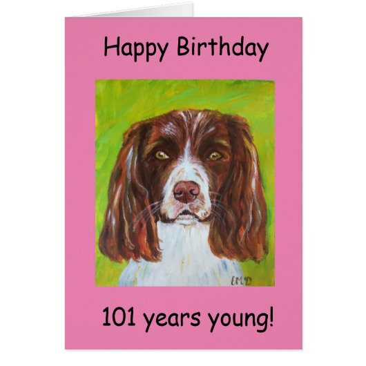 Alles Gute zum Geburtstag 101 Jahre (Vorne)