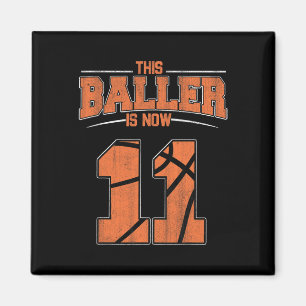 Alles Gute zum Geburtstag 11. 11. Jahr Basketball  Magnet
