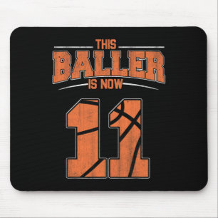 Alles Gute zum Geburtstag 11. 11. Jahr Basketball Mousepad