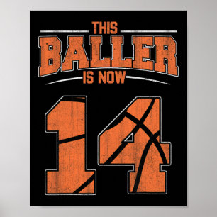 Alles Gute zum Geburtstag 14 Jahre alt Bysketbyll Poster