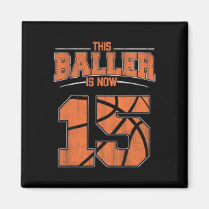 Alles Gute zum Geburtstag 15 Jahre Basketball Boys Magnet