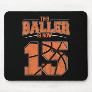 Alles Gute zum Geburtstag 15 Jahre Basketball Boys Mousepad