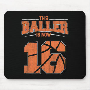 Alles Gute zum Geburtstag 16 Jahre Alte Basketball Mousepad