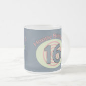 Alles Gute zum Geburtstag 16 Mattglastasse (VorderseiteRechts)
