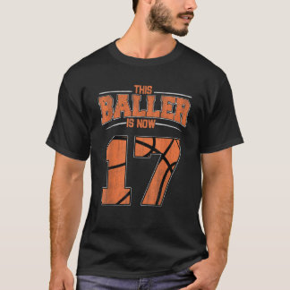Alles Gute zum Geburtstag 17 Jahre alt Basketball T-Shirt