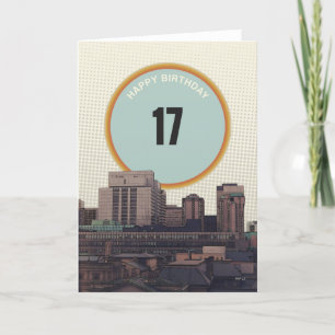 Alles Gute zum Geburtstag 17 Jahre alt Karte