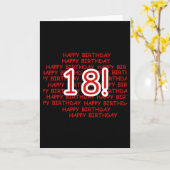 Alles Gute zum Geburtstag 18 Karte (Gelbe Blume)