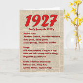 Alles Gute zum Geburtstag 1927-jährig von Karte (Gelbe Blume)