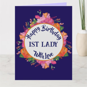 Alles Gute zum Geburtstag 1. Lady, Pastorengattin Karte