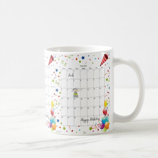 Alles Gute zum Geburtstag 2022 Tasse Mai (Rechts)