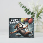 Alles Gute zum Geburtstag 2026 Postkarten Hund -3 (Stehend Vorderseite)