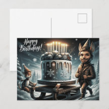 Alles Gute zum Geburtstag 2026 Postkarten verschi
