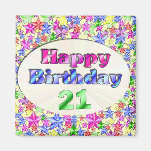 Alles Gute zum Geburtstag 21 Magnet