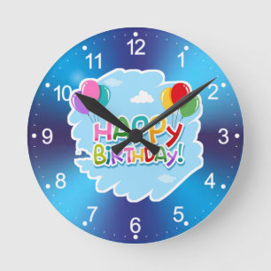 Alles Gute zum Geburtstag!-23769 Runde Wanduhr