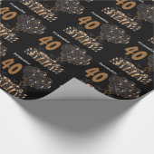 Alles Gute zum Geburtstag, 40 Jahre alt Geschenkpapier (Ecke)