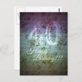 Alles Gute zum Geburtstag!!! 40. Postkarte (Vorne/Hinten)