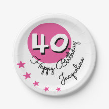 Alles Gute zum Geburtstag, 40. Rosa Individuelle N