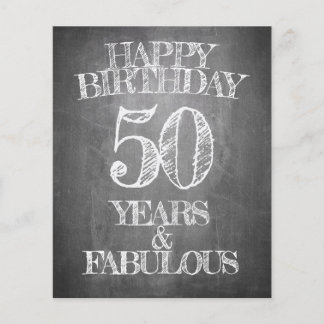 Alles Gute zum Geburtstag - 50 Jahre & vorzüglich